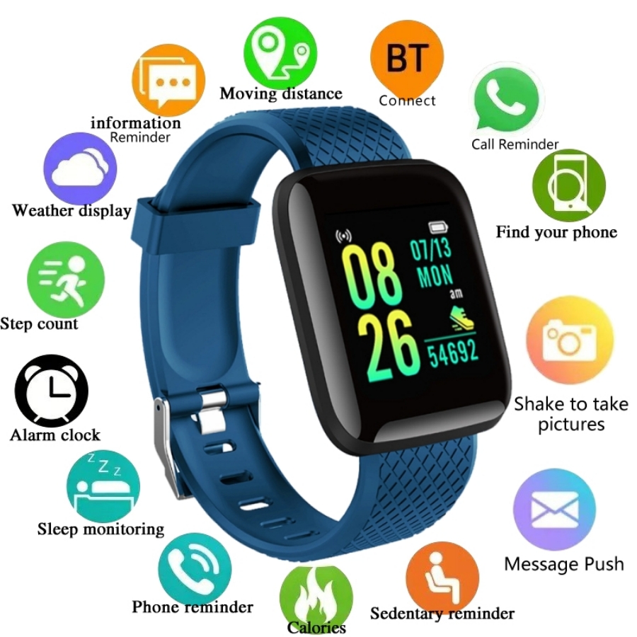 Health Wellness Bracelet - Esporte smartwatch pulseira de fitness controle