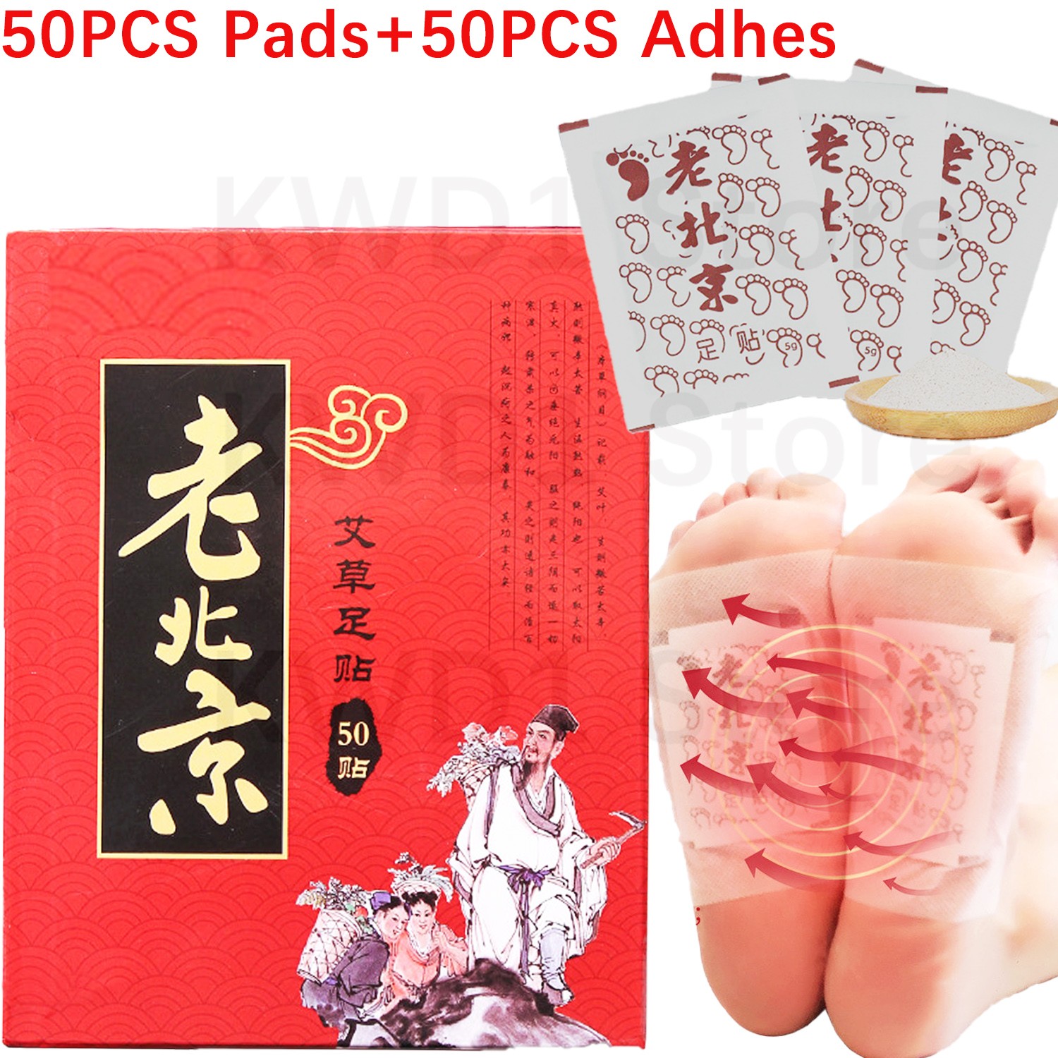 Detox Foot Patch - Detox Foot Patch com adesivo emagrecimento