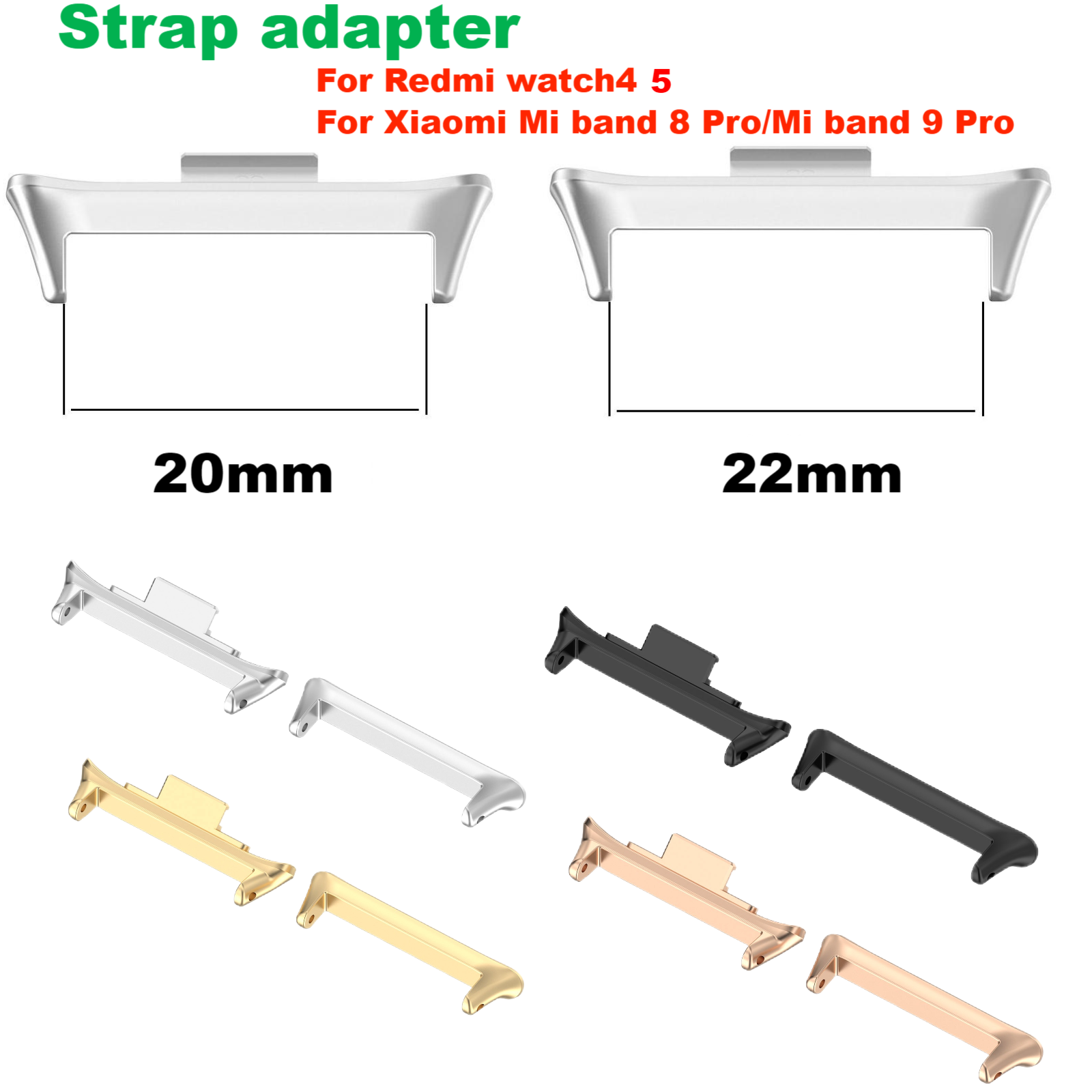 Health Wellness Bracelet - 1 Par de Adaptadores para Conector