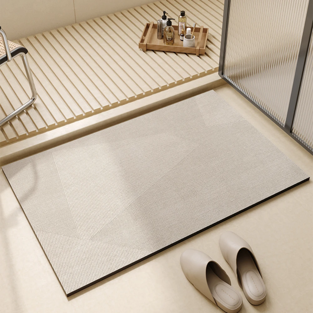 Bamboo Bath Mat - Tapete de Banho Geométrico em Diatomita