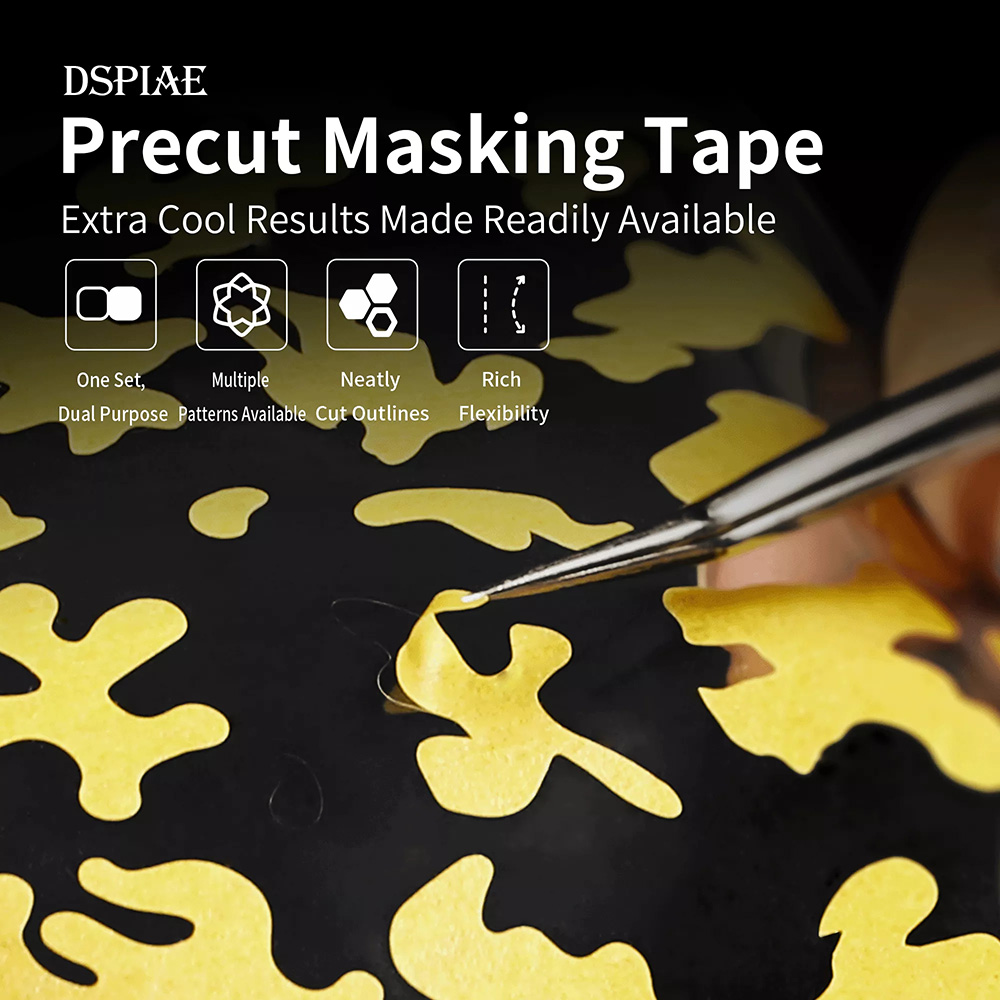 Sports Taping Precut - DSPIAE Digital Camuflagem Bug camuflagem Hexagonal