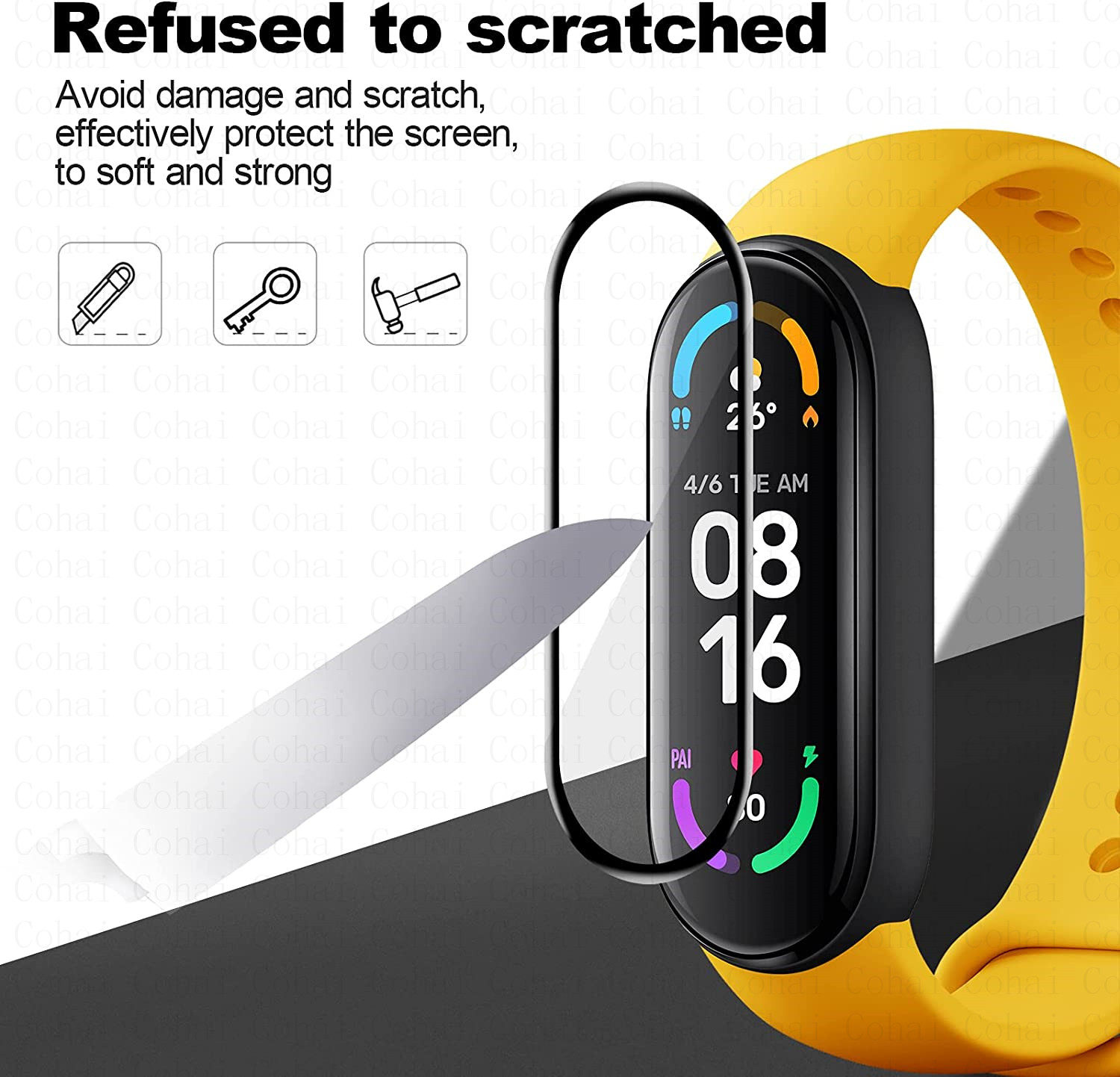 9d vidro temperado para xiaomi - Health Wellness Bracelet avaliação e preço