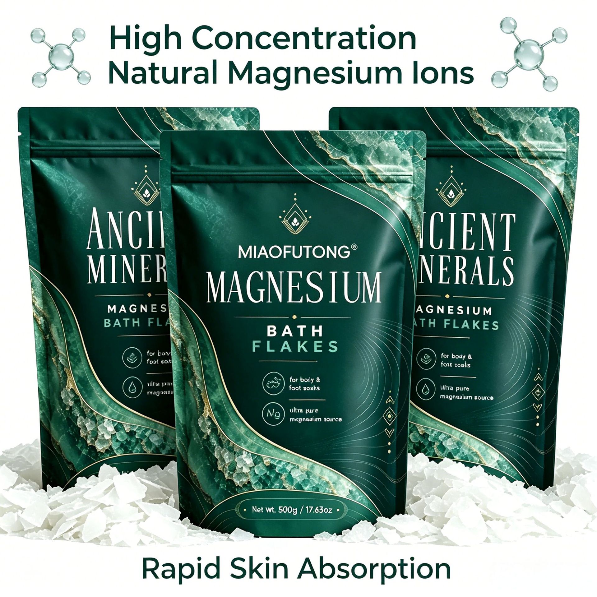 Sal de banho mineral de magnés - Bath Salts Magnesium avaliação e preço