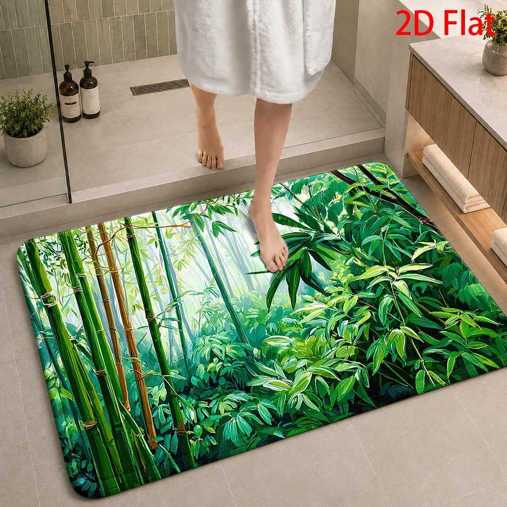 Tapete de Banheiro com Padrão  - Bamboo Bath Mat avaliação e preço