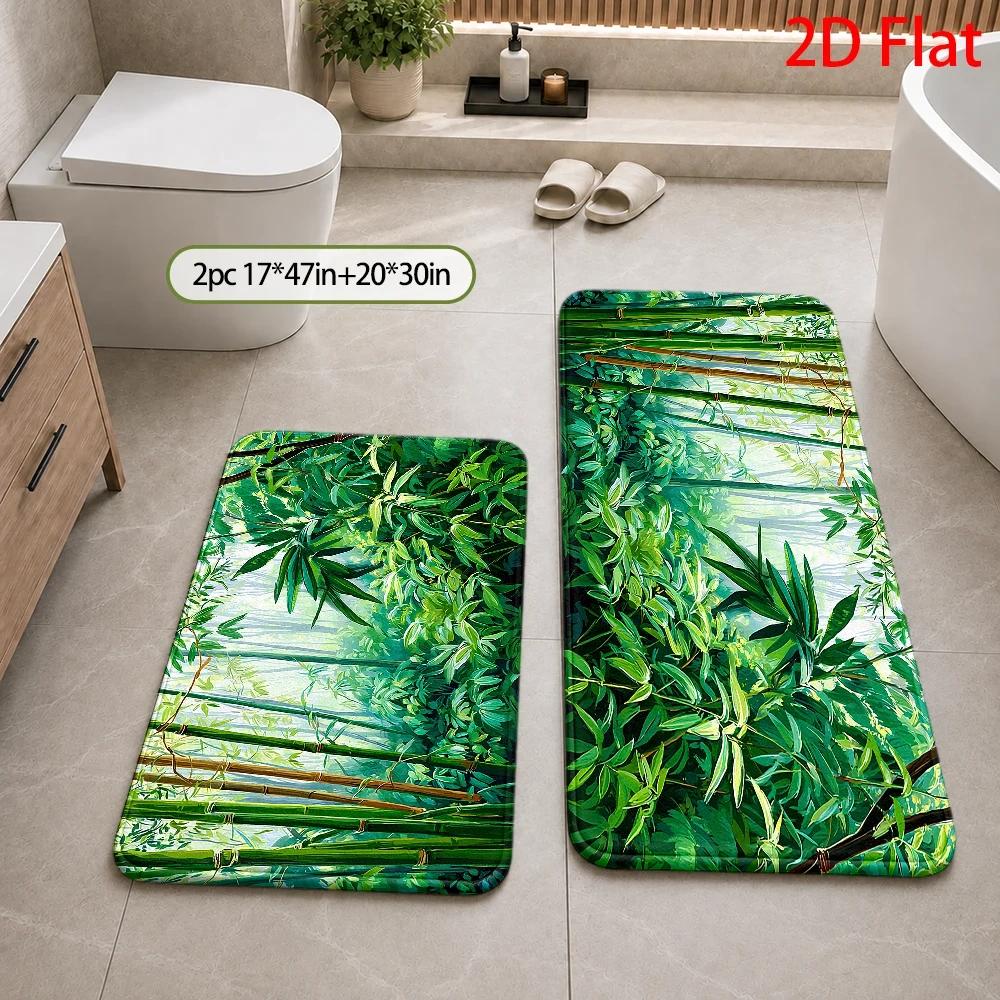 Tapete de Banheiro com Padrão  - Bamboo Bath Mat avaliação e preço