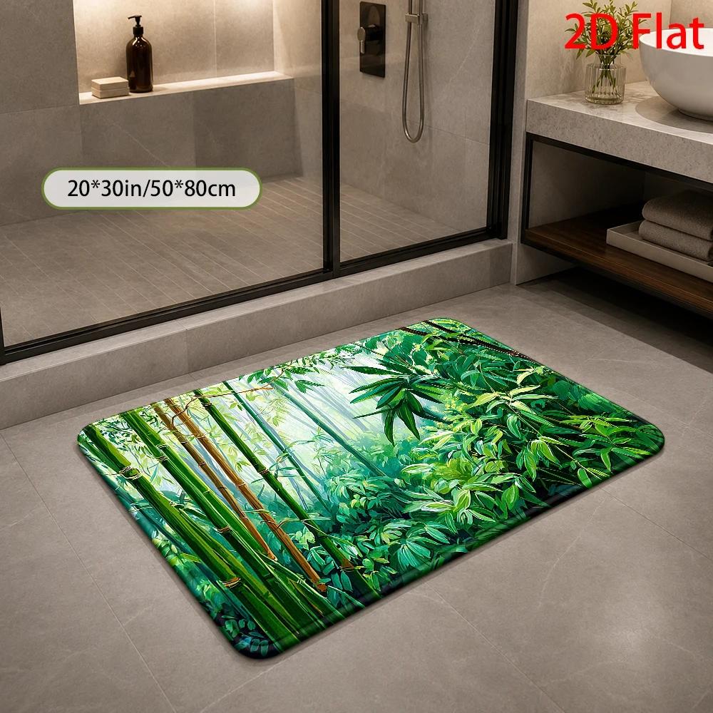 Tapete de Banheiro com Padrão  - Bamboo Bath Mat avaliação e preço