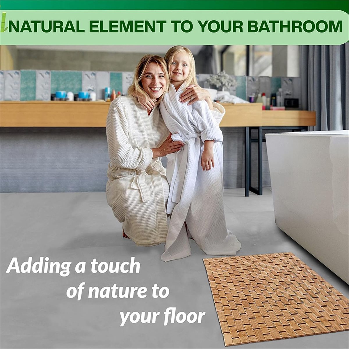 Tapete de Banho de Bambu NOCM  - Bamboo Bath Mat avaliação e preço