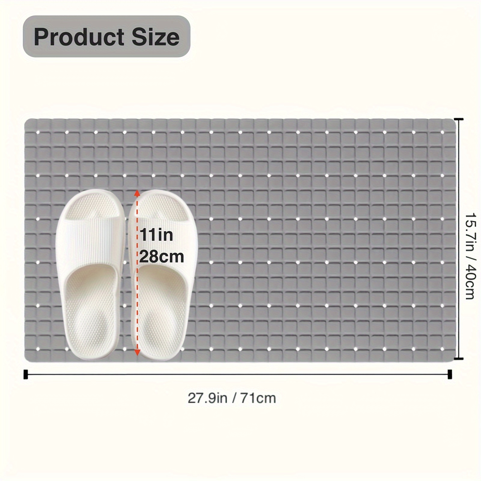 Tapete de banho antiderrapante - Bamboo Bath Mat avaliação e preço
